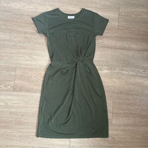 Casual Olive Green Dress